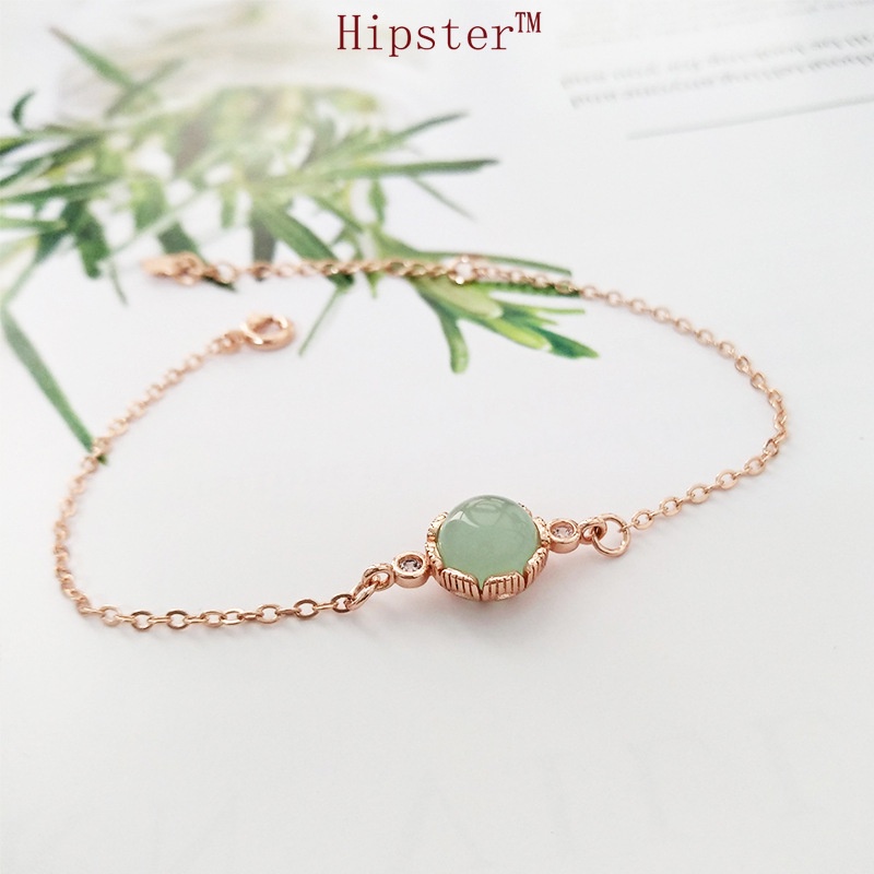 New Hot Fashion Exquisite Green Ross Quartz round Bracelet