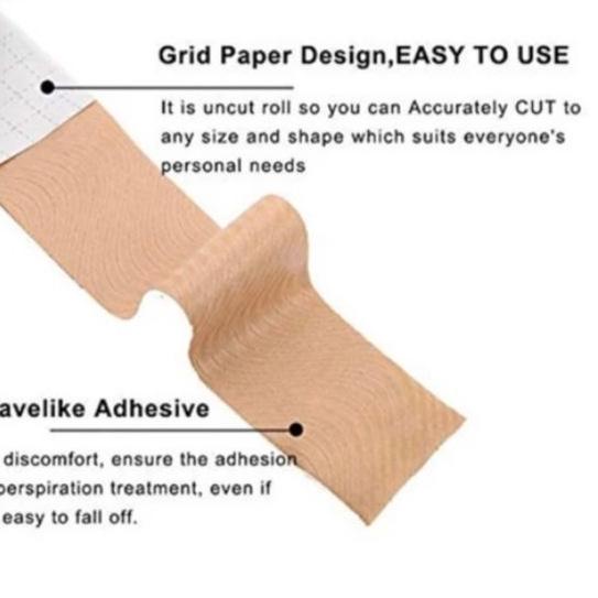 ✵ EVARIEN SHOP - Bra Tape / Body Tape Breast Lift Cotton Katun Elastis Kain Berperekat Plester Cospl