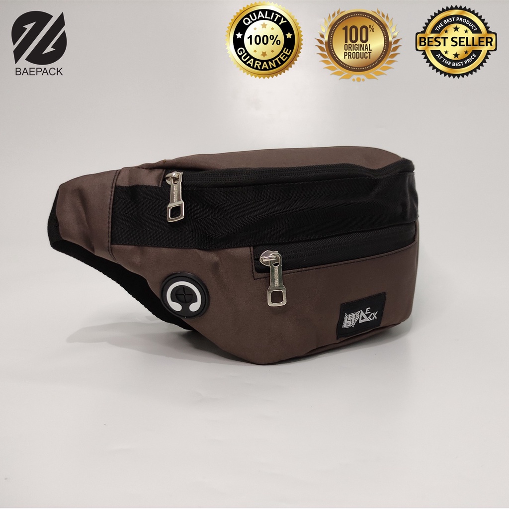 West Bag Tas Pinggang Diego Baepack / Tas Pinggang Cowok / Weist Bag Pria / Original Baepack