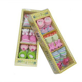 (3PCS) PROMO 7.7 SALE !!! KAOS KAKI BAYI BONEKA BOX PINGO 3 IN 1 - Kaos Kaki Bayi Pingo Kaos Kaki Set 3 Pasang
