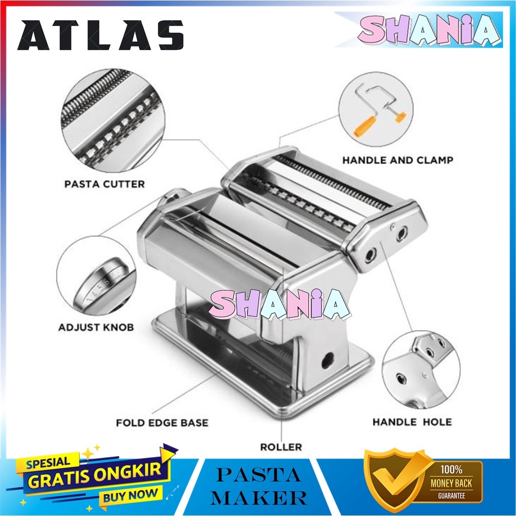 Gilingan Mie Atlas Gilingan Molen Gilingan Pasta Stainless Mesin pisang Molen Pasta chesee stick