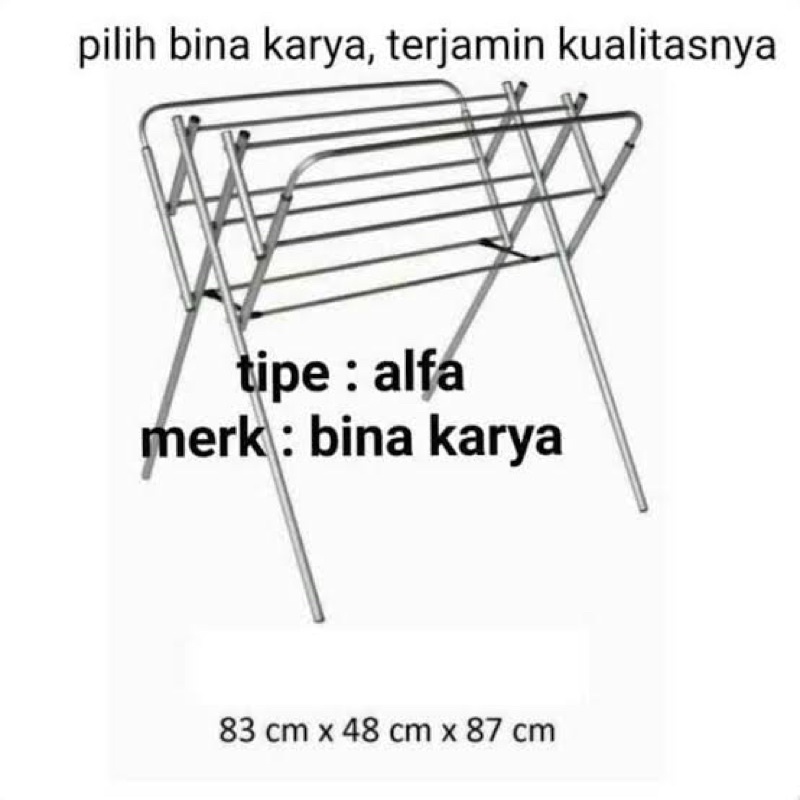 JEMURAN HANDUK ALUMINIUM / JEMURAN HANDUK MURAH