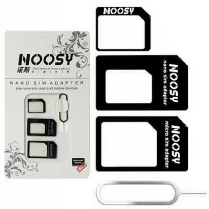 Noosy SIM CARD ADAPTER Nano Simcard Micro Nano Mini 3in1 4in1 Adapter Converter Card 10gr