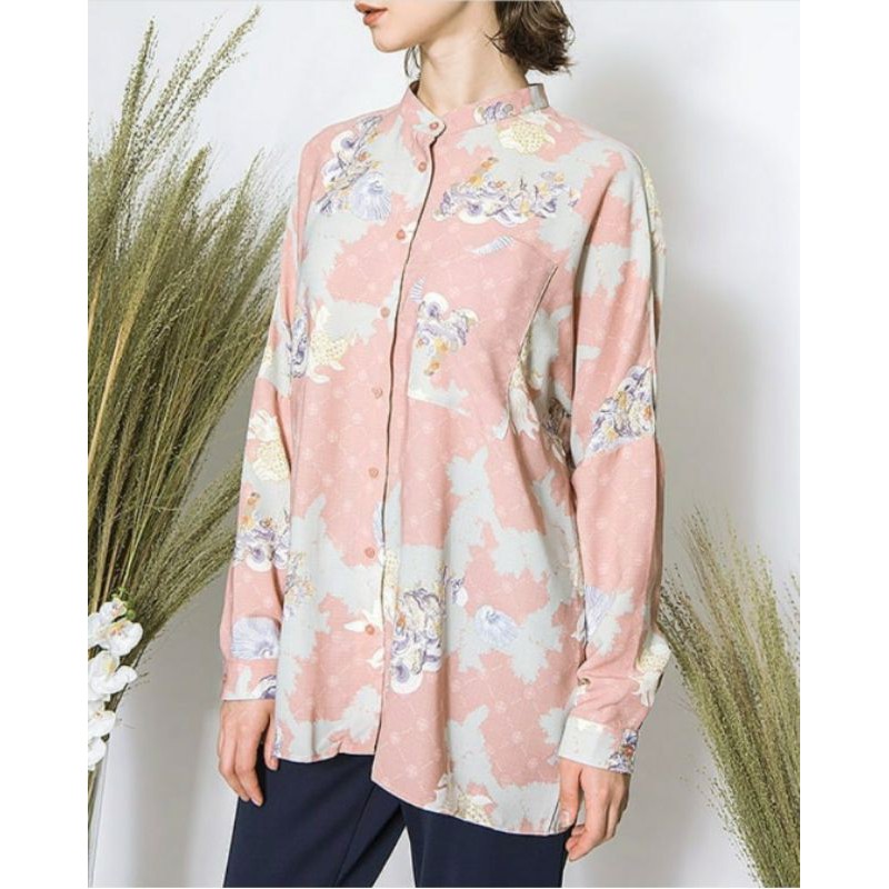 preloved devon top ria miranda x cottonink pink