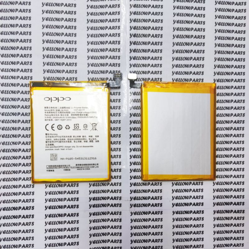 BAT BATTERY BATERAI BATRE OPPO F1 A33W BLP605 ORIGINAL