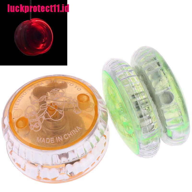 Lucktoy 1pc Mainan Yoyo Plastik Kecepatan Tinggi Dengan Lampu Led Luminous Untuk Anak