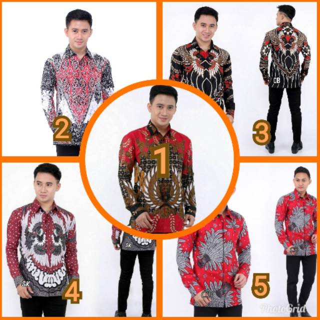 Sale Kemeja Batik Serba Merah kOQKn6fdGeBLV