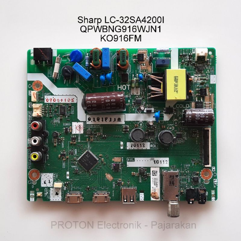 Mainboard LED TV Sharp LC-32SA4200I 32SA4200I 32SA42001 32SA4200X Matherboard KO916FM QPWBNG916WJN1