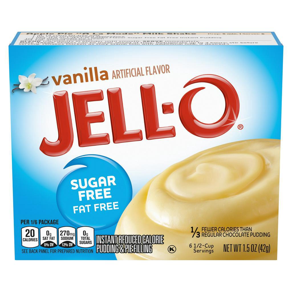 

USA Jell-O Sugar Free Vanilla Instant Pudding Mix, 1.5 oz Box