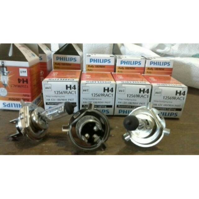 Lampu PHILIPS H4 halogen 90/100w 12 v
