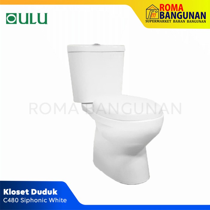 Oulu Kloset Duduk / Closet Duduk C480 Shiphonic White