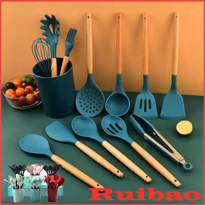 Peralatan Masak Silikon Set 11 Pcs / Peralatan Dapur / Alat Dapur C268