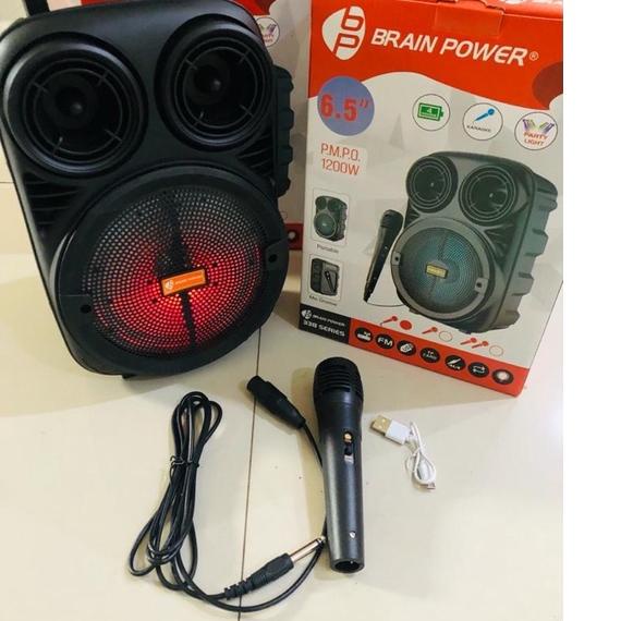 ♥ Speaker spiker wireless bluetooth KMS BP 3381 6.5 inch portable ❅