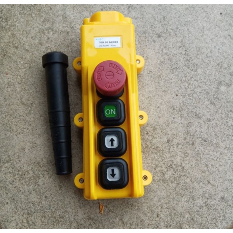 Remot control chain hoist push button 4 tombol