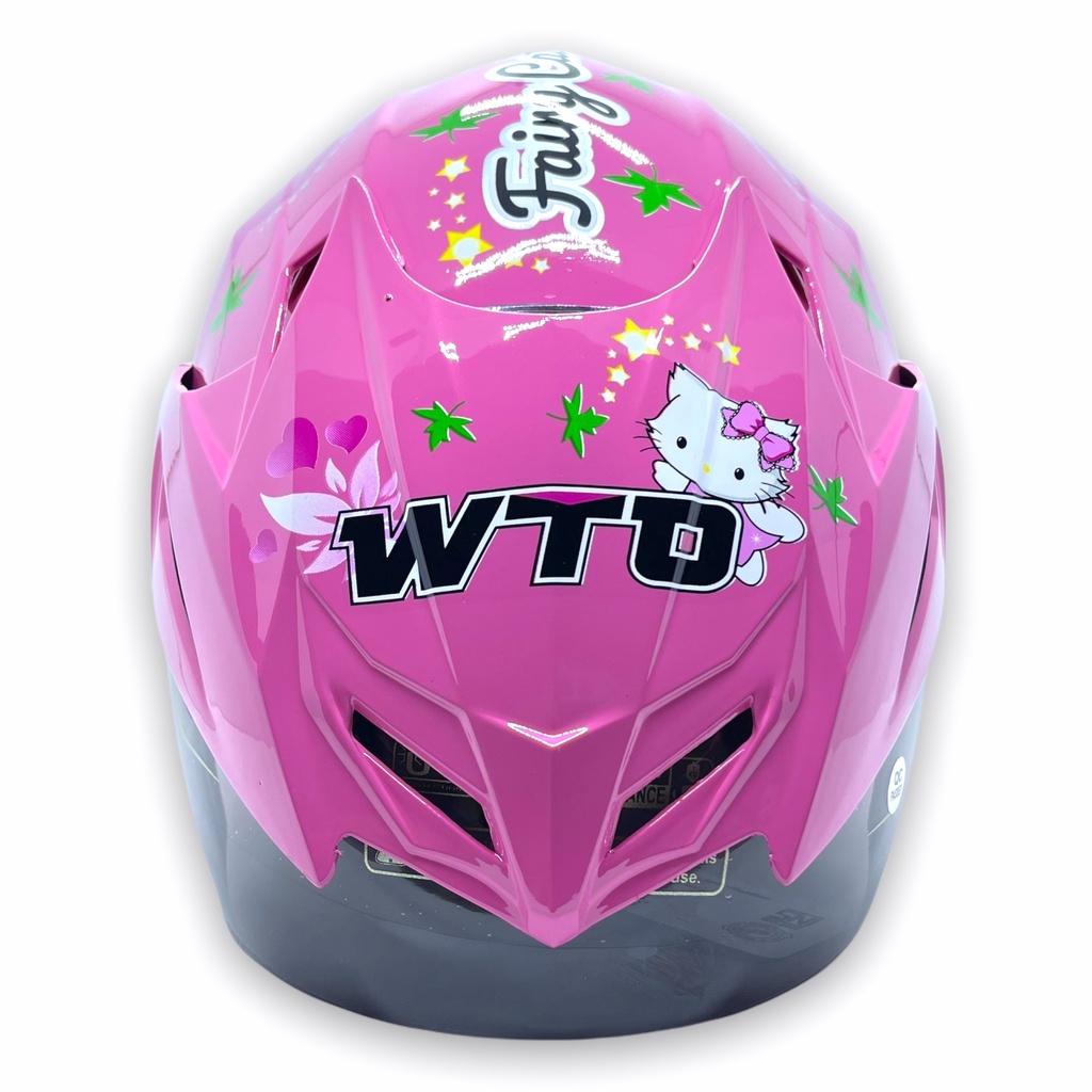 Helm WTO Z1R Pet - Fairy Catty - Pink Pastel - Half Face ALL SIZE