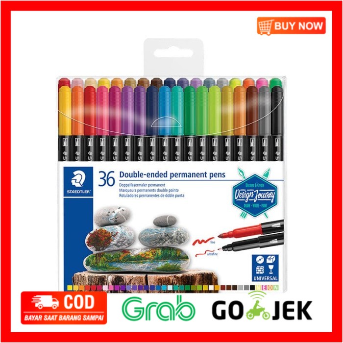 

(BISA COD) Staedtler Double-Ended Permanent Pens - 36pcs