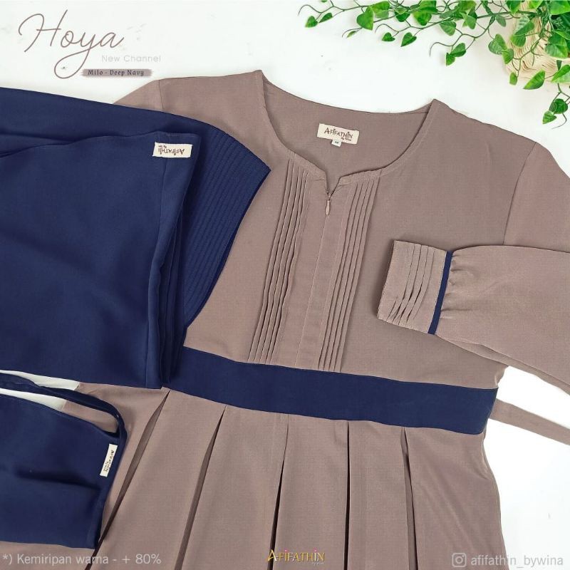 Afifatin || Hoya Gamis set syar'i cadar