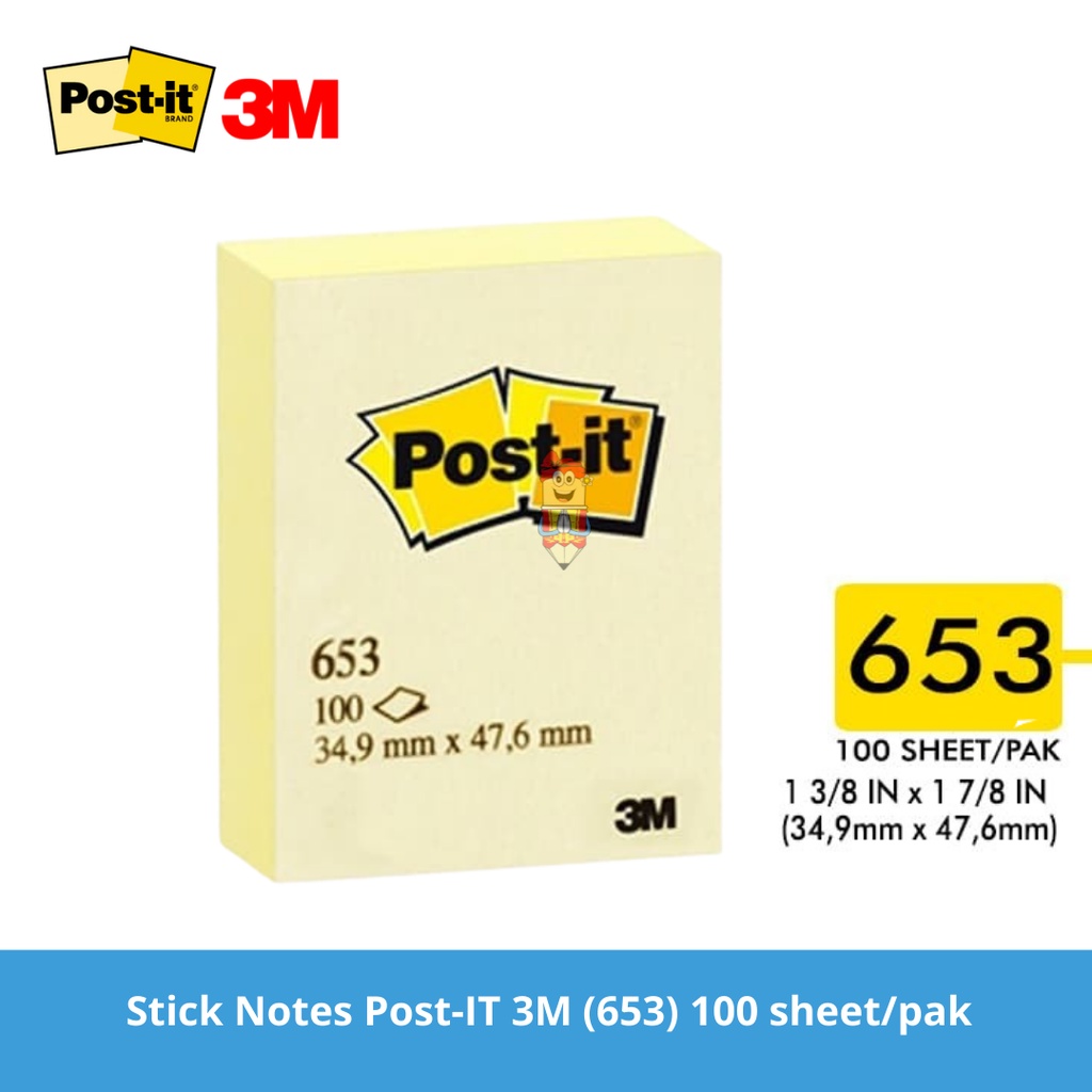 

Stick Notes / stik note / memo pad / memo tempel POST IT 3M NO. 653