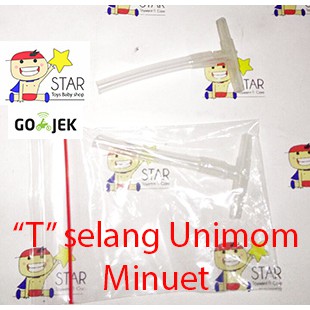 T 3 way splitter connector selang unimom minuet spectra avent