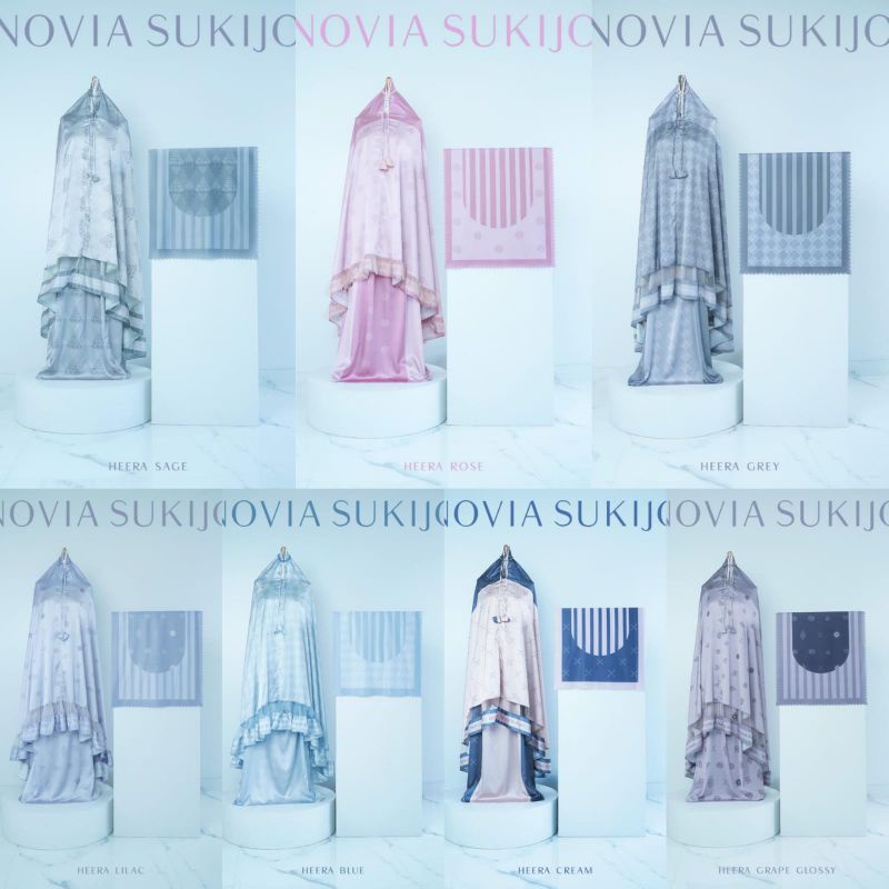 NOVIASUKIJO/Muk heera vol.1 by Novia sukijo/mukena mewah/mukena branded/mukena elegant