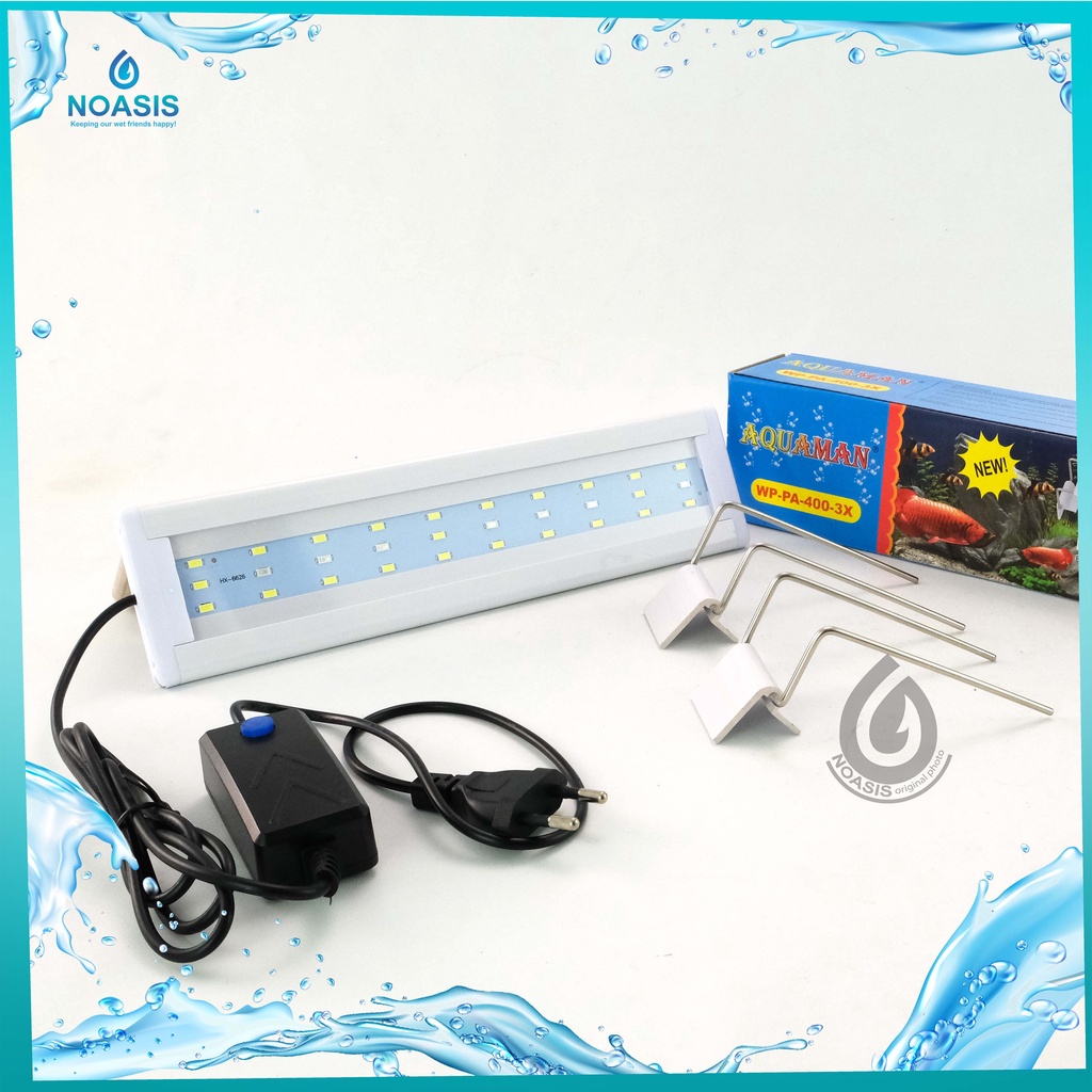 LAMPU LED AQUARIUM AQUAMAN WP PA 400 11 WATT 30-45 CM 3 MODE AQUASCAPE