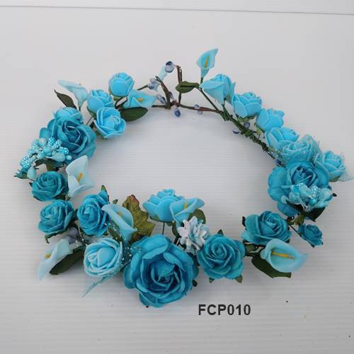LENKA Aksesoris Pengantin Flower Crown Pesta Bridesmaid Hiasan Rambut Bando FCP010