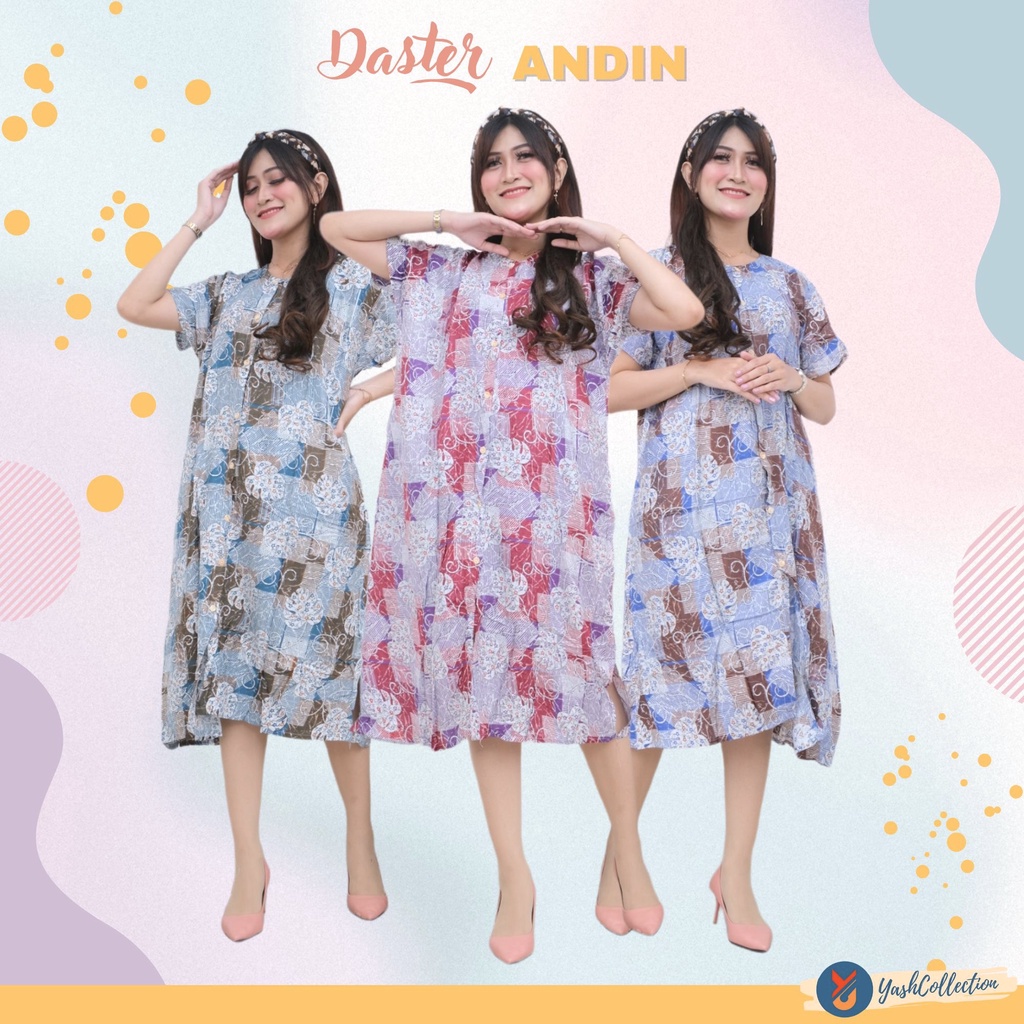 YashCollection Daster Andin Jumbo Full Kancing Fit XL