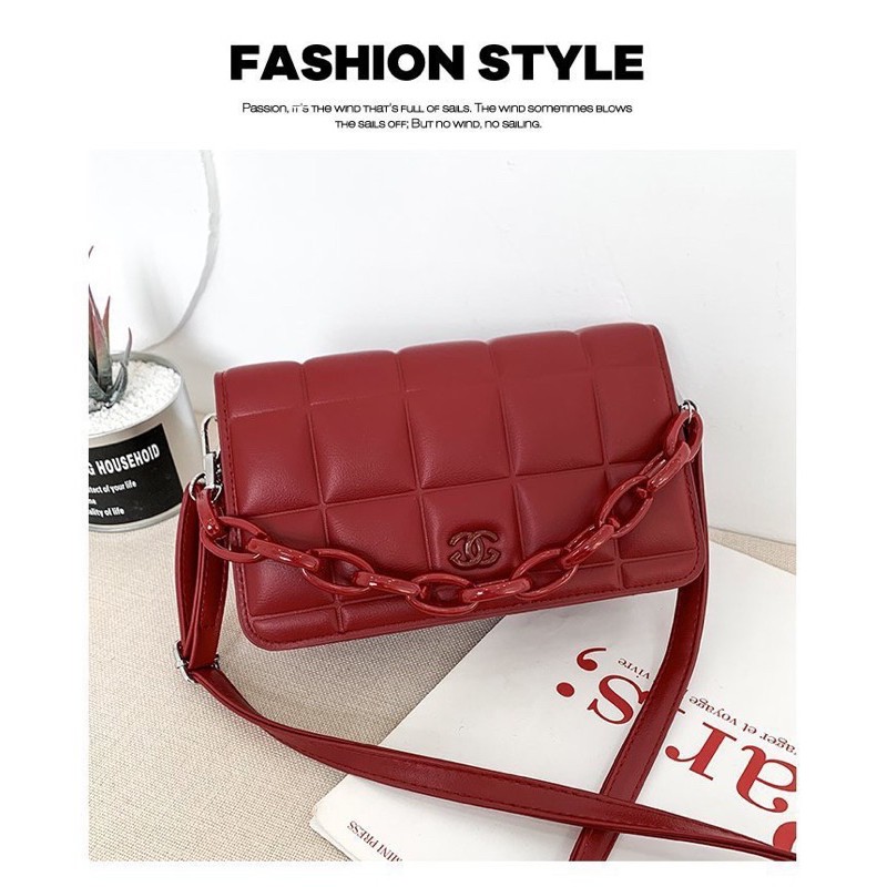 ✨✨FREE 3 TALI STRAP RANTAI KULIT✨✨ TAS SELEMPANG HANDBAG SHOULDER SLINGBAG IMPORT KONDANGAN LB- 172
