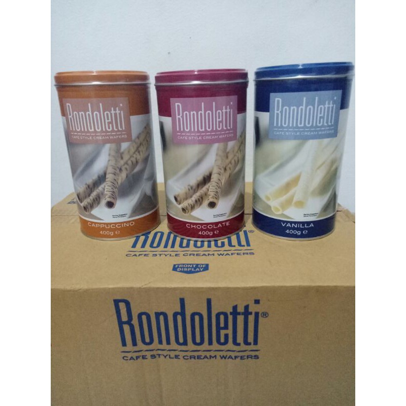 

Rondoletti / Rondoleti wafer stick / wafer kaleng / kue kaleng premium