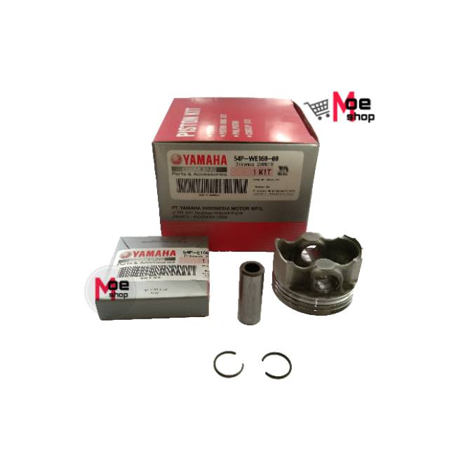 RING PEN SEHER PISTON KIT SEHER SET MIO J/MIO GT/SOUL GT Asli Original YAMAHA 54P-WE160-00 Ori