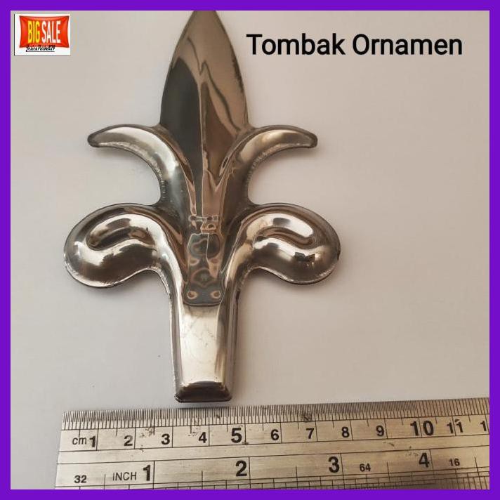 NAMATGARPU- AKSESORIS PAGAR/ TOMBAK ORNAMEN STAINLESS STEEL -ASLI.