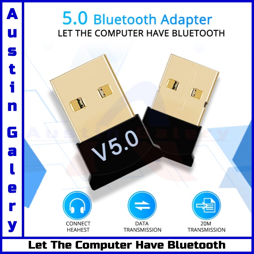 DONGLE USB Bluetooth 5.0 Bluetooth Eksternal For Komputer