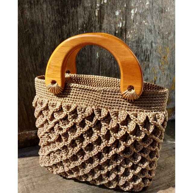 TAS RAJUT CANTIKA NUDE