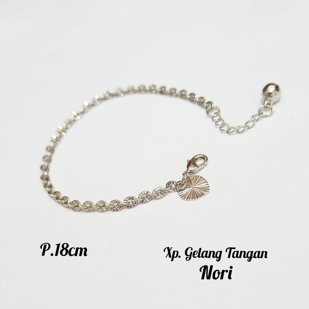 TITANIUM Gelang Tangan &amp; Gelang kaki Rantai Nori Titanium ,Gold dan silver,tidak karat COD