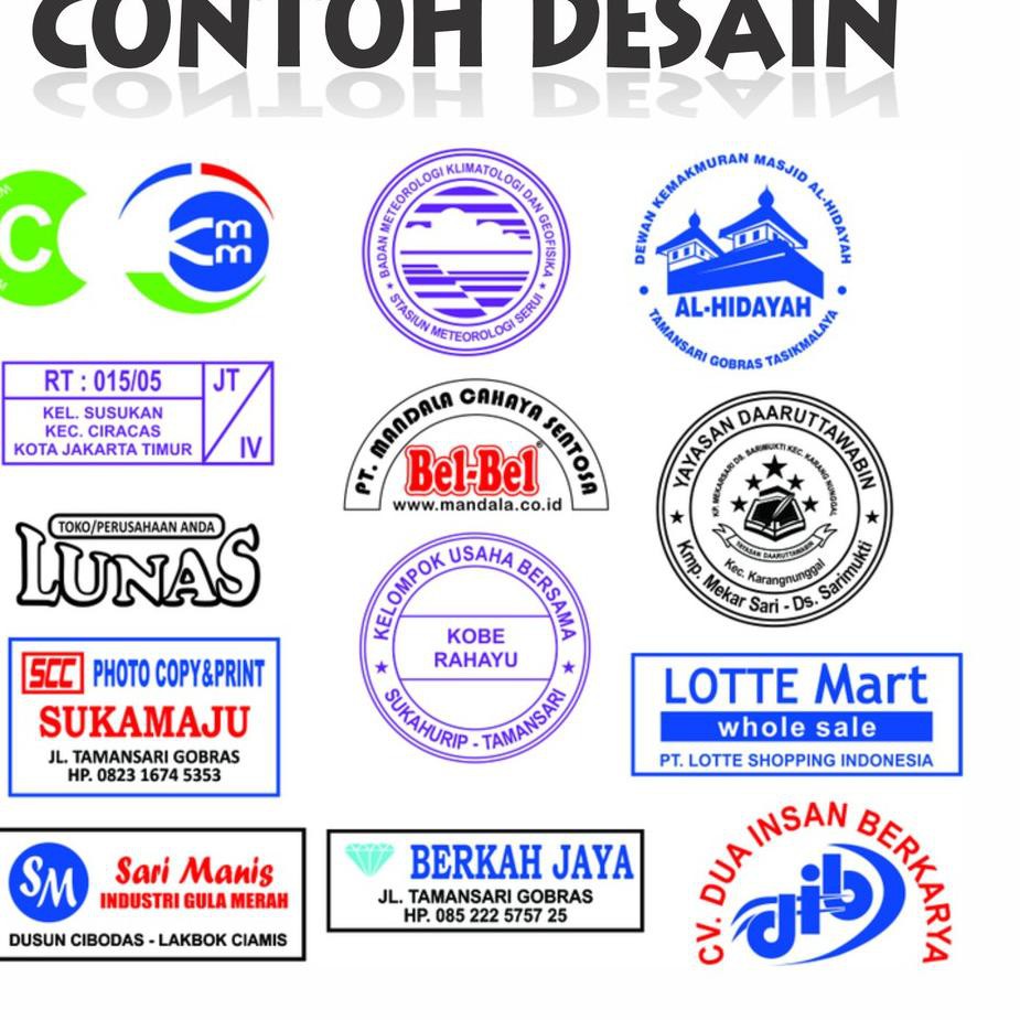 

C79 Stempel Flash Stempel Otomatis Cap Otomatis persegi panjang Ready Stock