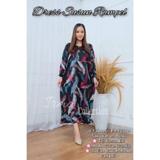 DASTER MIDI JUMBO LD 130CM / GAMIS KEKINIAN JUMBO /DASTER KEKINIAN JUMBO/DASTER ARAB JUMBO