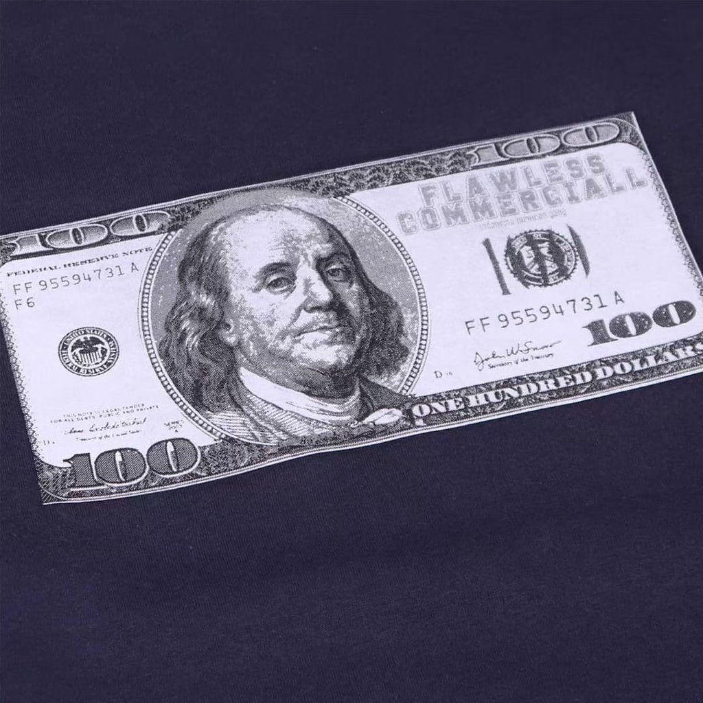 Jaket Sweater Crewneck MONEY FLAWLESS – Navy Edition Fashion Trendy Casual Pria Good Brand Quality Stylish
