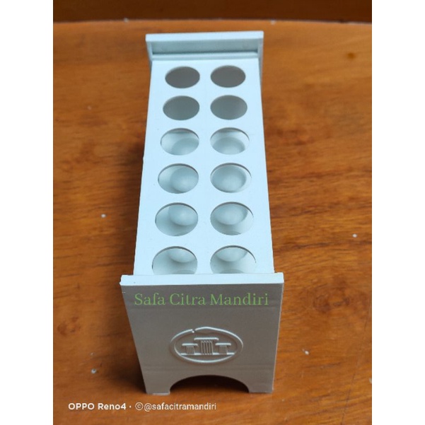 Rak Tabung Reaksi Plastik 12 Lubang