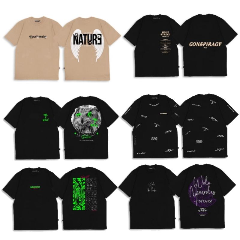 TSHIRT WOLV STREETWEAR / TSHIRT WOLV / KAOS WOLV / KAOS STREETWEAR