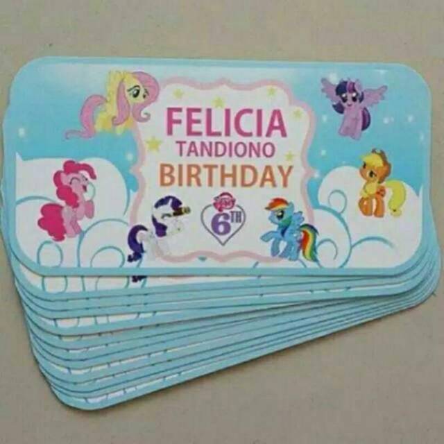 Stiker ultah kotak makan / bento