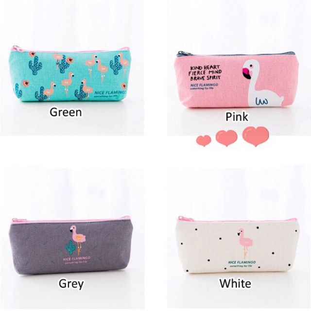 

COD NY Store 1kg61pcs Tempat Pensil Bagus Nice Flamingo Pencil Case Pena Tulis mamakael Youleehuang