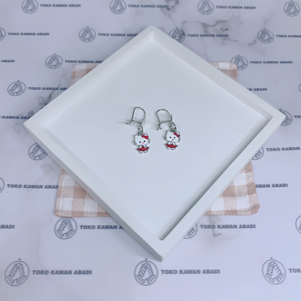 Anting Anak Perempuan Xuping Silver Motif Hellokitty *09