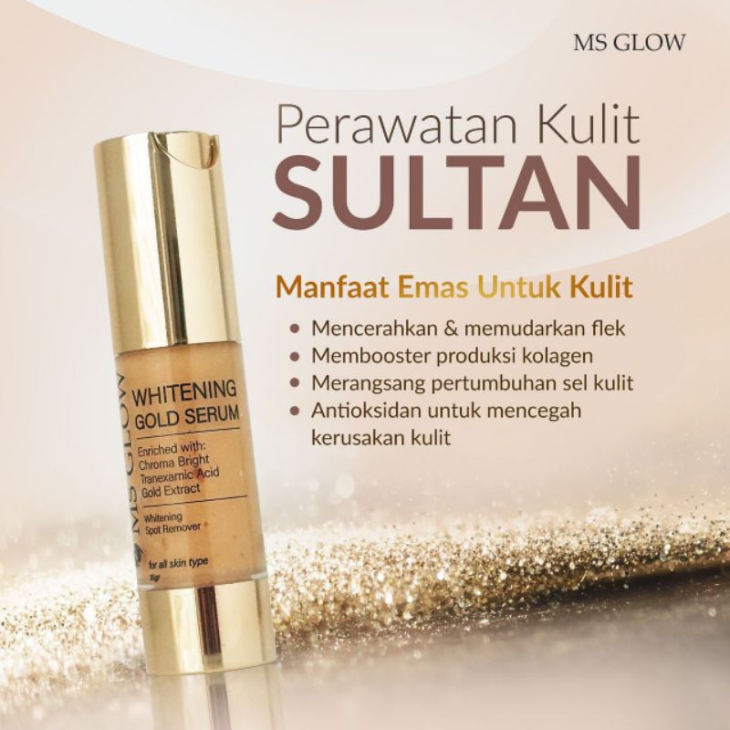 serum ms glow /serum gold ms glow / ms glow whitening gold serum