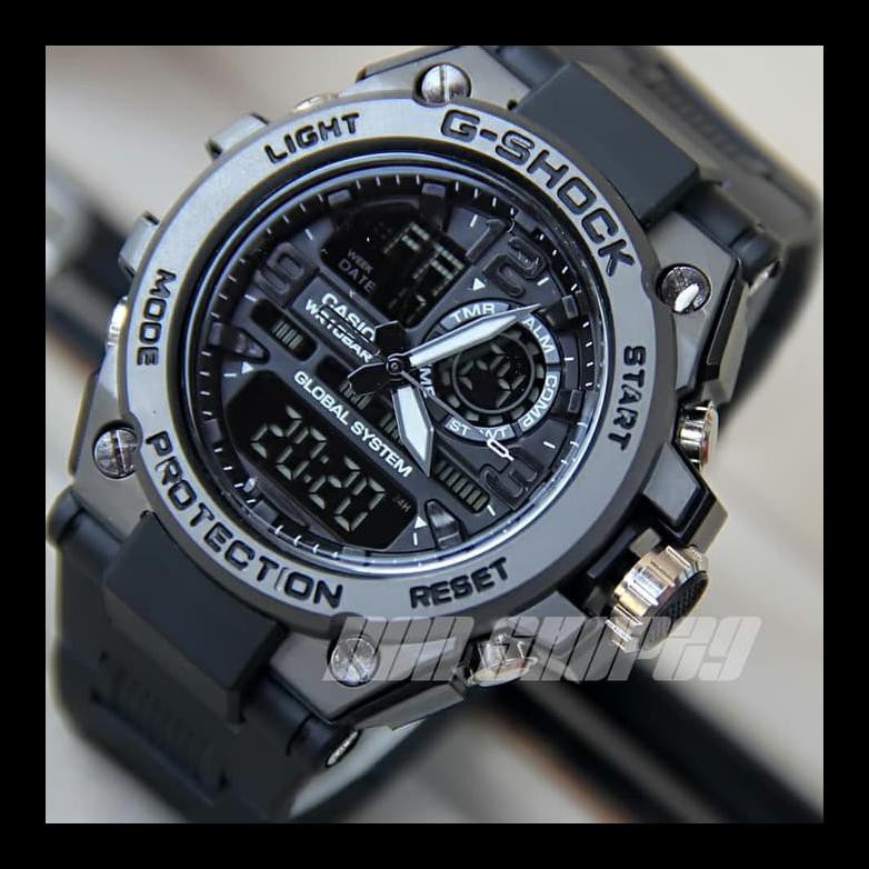 DISKON JAM TANGAN G-SHOCK GST8600 FULL BLACK JAM TANGAN LAKI-LAKI PALING MURAH ALG