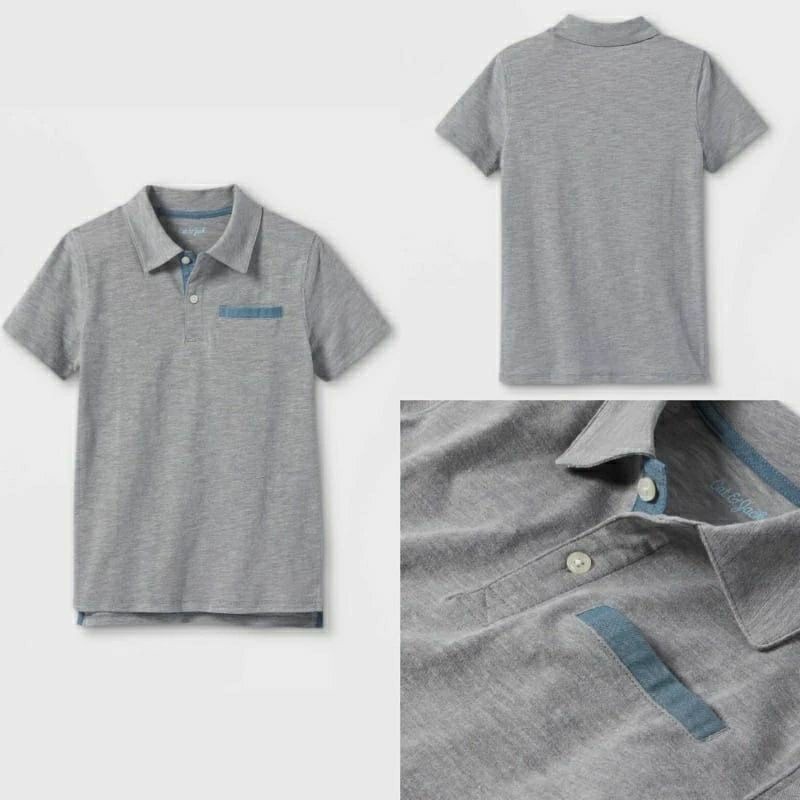 Baju anak kaos polo kerah cat&jack Abu 4-16 T - M