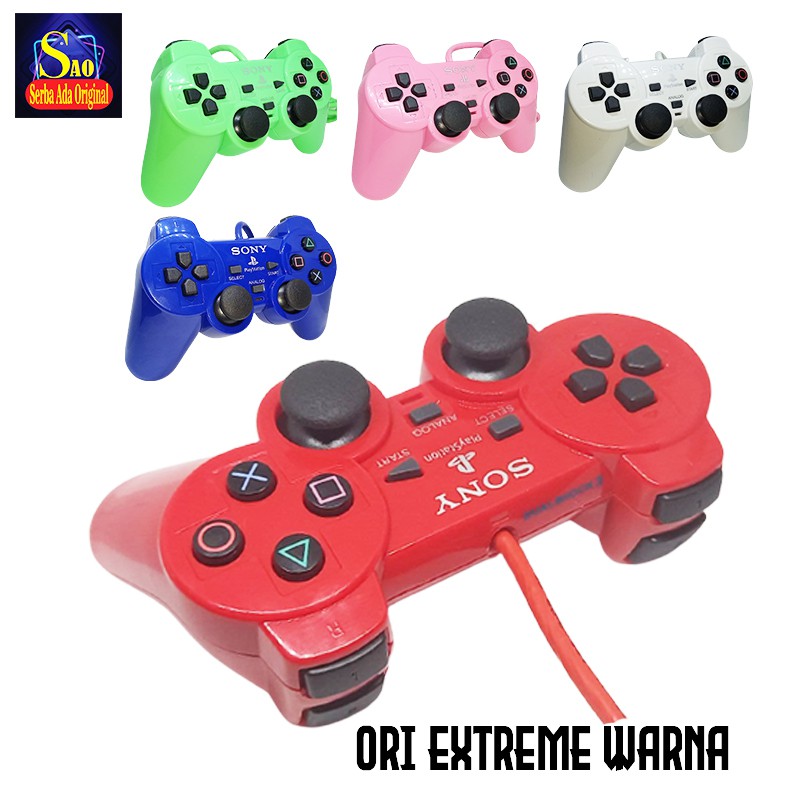 Stik PS2 ORI PABRIK Stick PS 2 Controller Playstation 2 - Joy stick - Warna