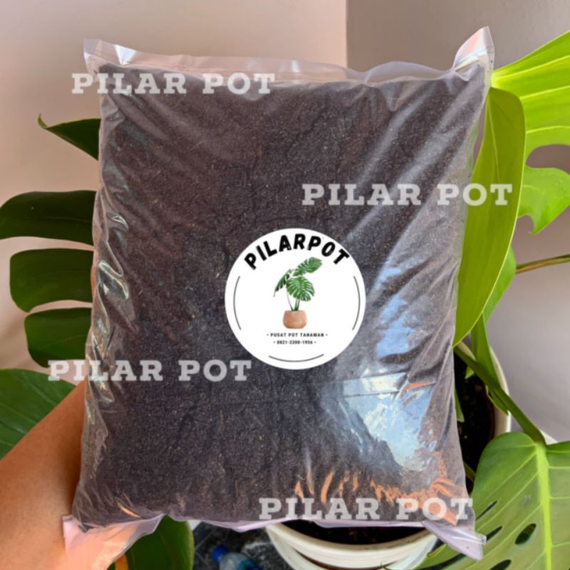 MEDIA TANAM ORGANIK TANAH SUBUR KEMASAN REPACK 1 KG SIAP PAKAI UNTUK TANAMAN - MEDIA KILOAN