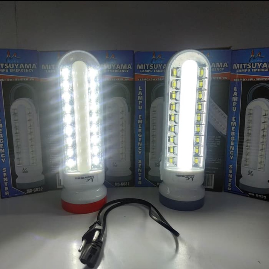 Senter + Lampu Emergency Mitsuyama MS-6032 Batrai Awet dan Berkualitas