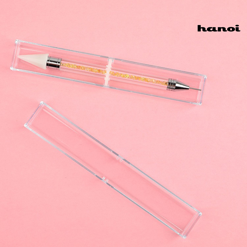 Pena Bor Doting Kepala Ganda Bahan Akrilik Untuk Dekorasi Manicure