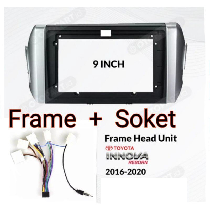 Frame / cover head unit mobil innova reborn 9" - Ferrari variasi